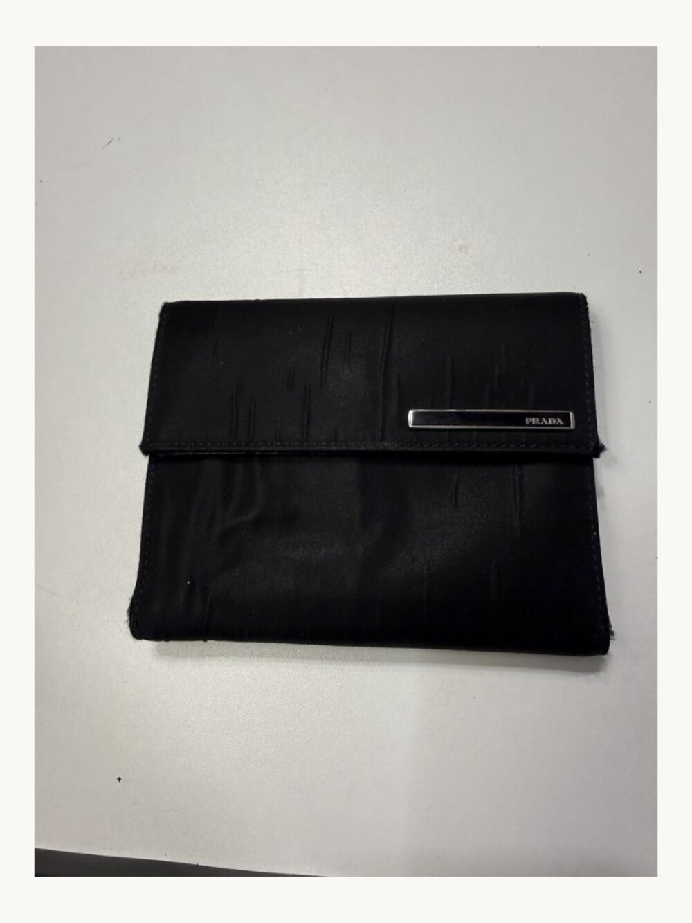 Prada Tessuto Chic Nero Nylon Trifold Wallet - Picture 2 of 11